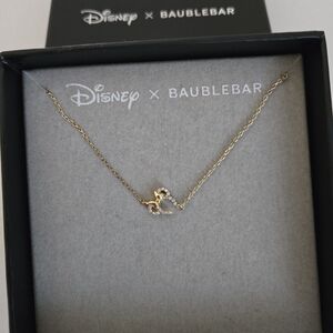 Disney BaubleBar Minnie Mouse Gold Necklace